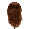 Gabbiano WZ4 training head with beard, natural hair, color 4, length 8"+6"