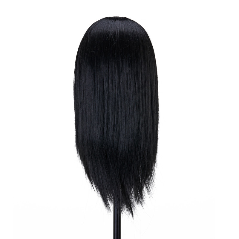 Gabbiano WZ4 training head with beard, synthetic hair, color 1, length 8"+6"
