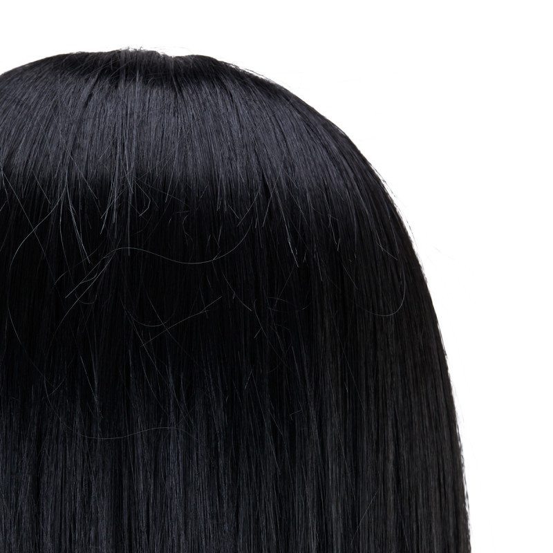 Gabbiano WZ4 training head with beard, synthetic hair, color 1, length 8"+6"