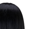 Gabbiano WZ4 training head with beard, synthetic hair, color 1, length 8"+6"