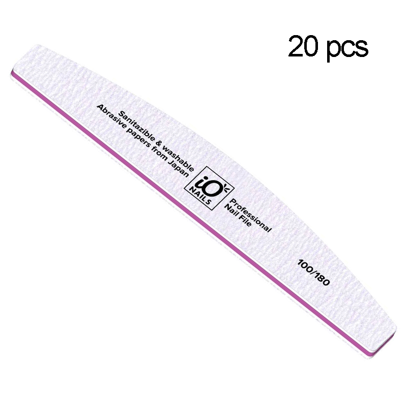 Пилка IO Nails 100/180, 20 шт (японская бумага, высокое качество)