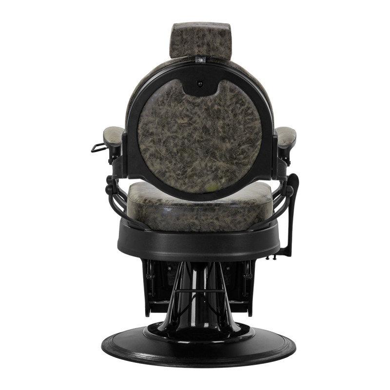 Barber chair President Old Leather Green