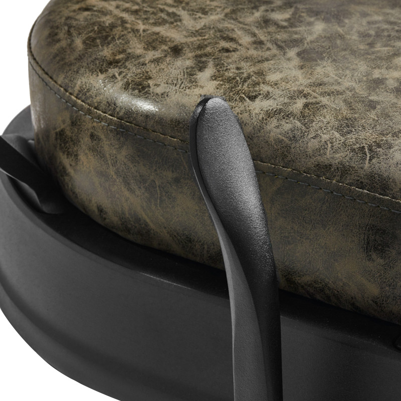 Barber chair President Old Leather Green