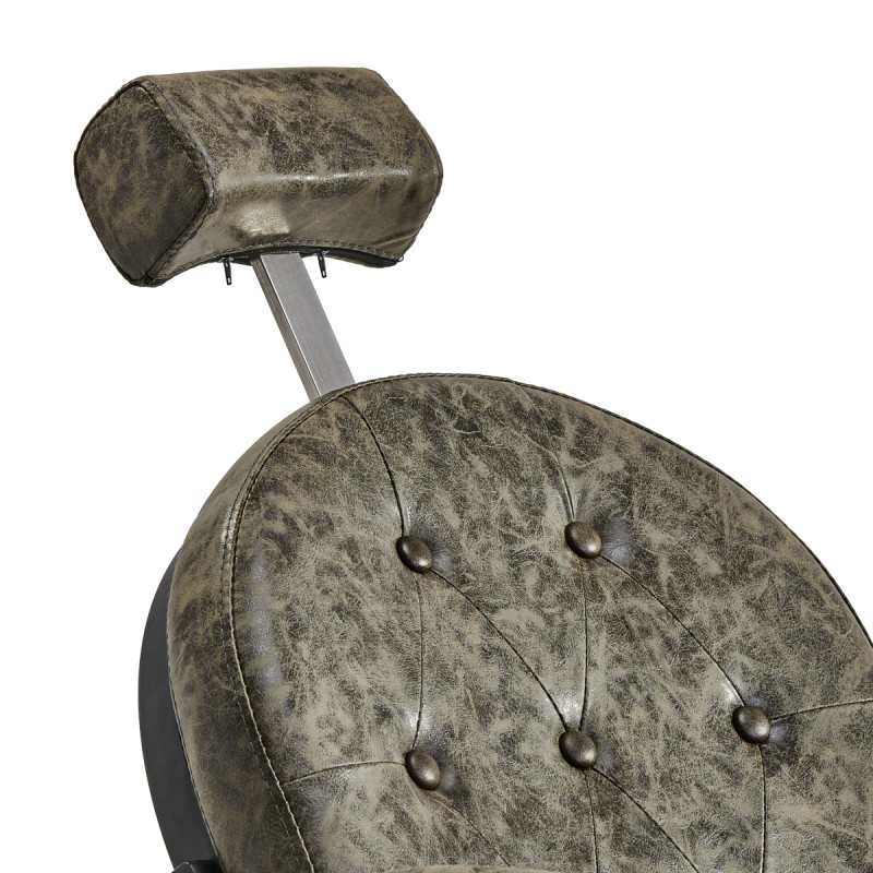 Barber chair President Old Leather Green