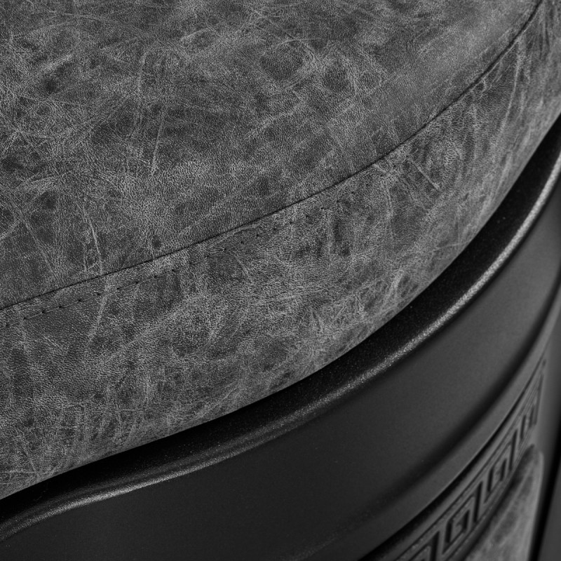 Barber chair President Old Leather Gray