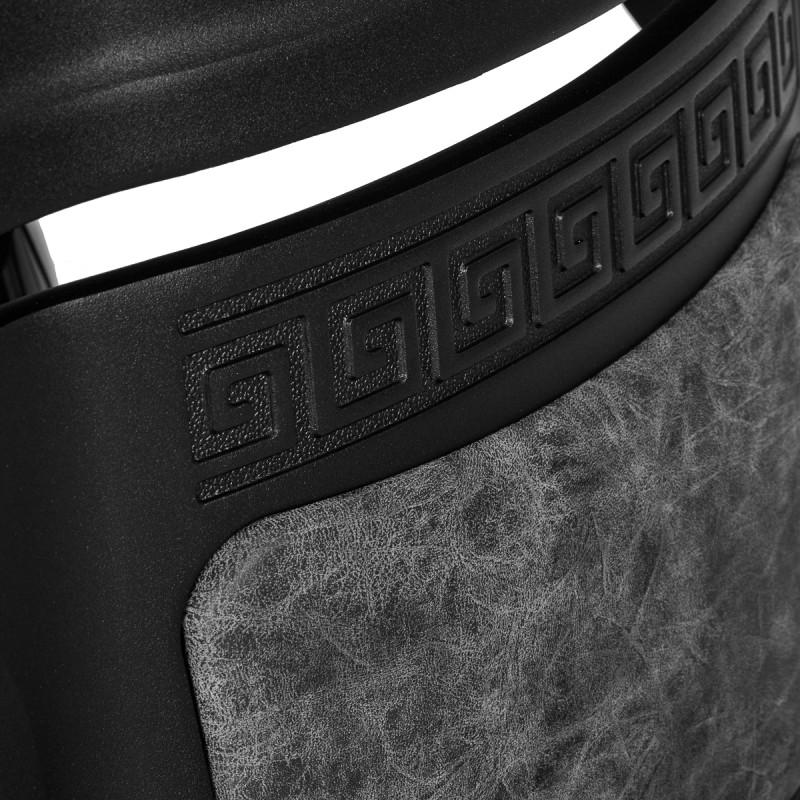 Barber chair President Old Leather Gray