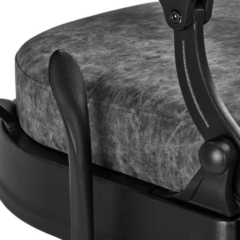Barber chair President Old Leather Gray