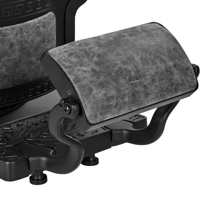 Barber chair President Old Leather Gray
