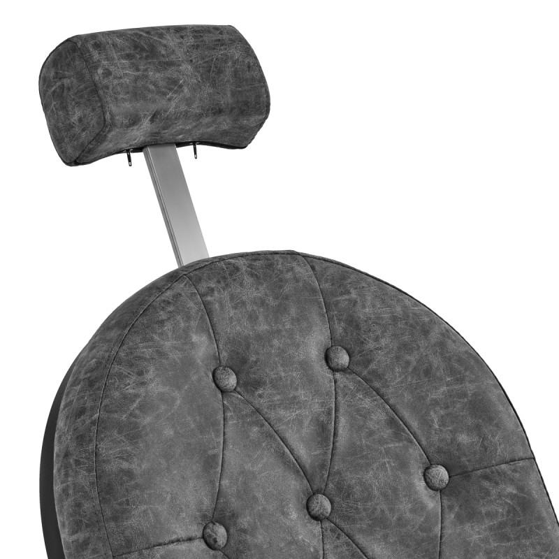 Barber chair President Old Leather Gray