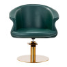 Gabbiano hairdressing chair Wersal gold bottle green