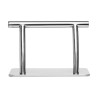 Hairdressing footstool L005S silver