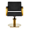 Gabbiano hairdressing chair Genua gold black