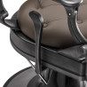 Barber chair Gabbiano Niccolo Brown
