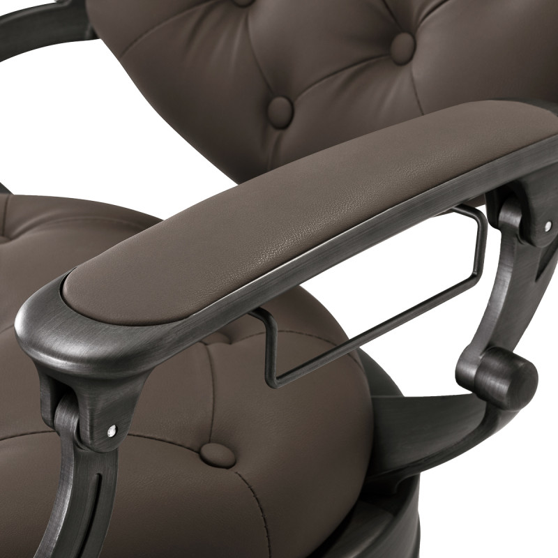 Barber chair Gabbiano Niccolo Brown