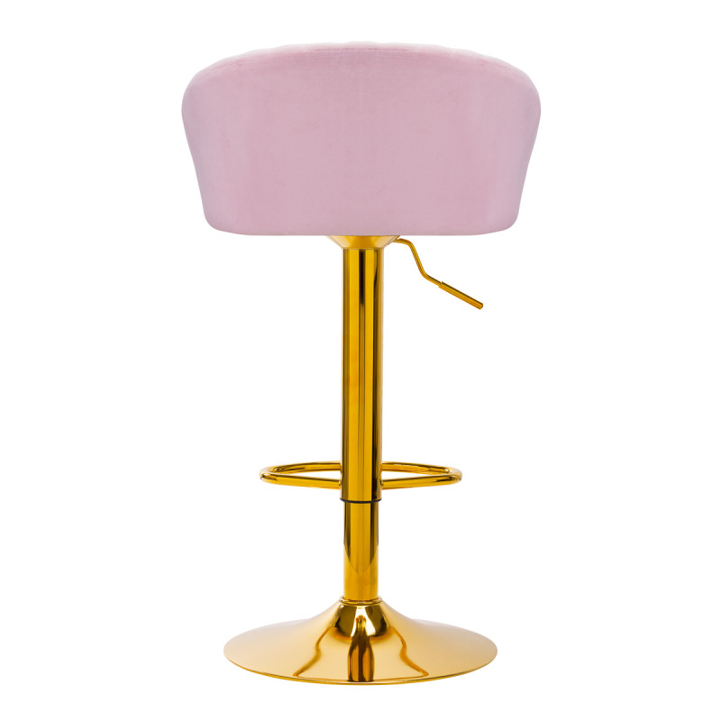 4Rico Bar Hocker QS-B16G pink velvet