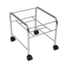 Straight pedicure tray with chrome wheels