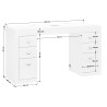 COSMETIC DESK 314 WHITE