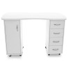 Desk 2027 white two cabinets