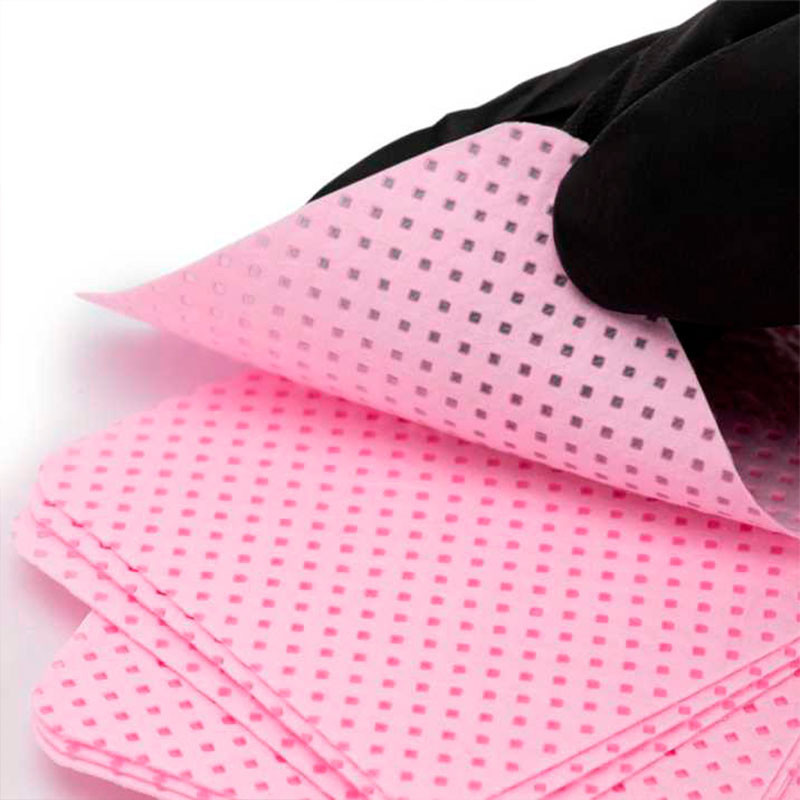 Lint-free nail wipes pink MollyLac - 5x5 cm - 540 pcs