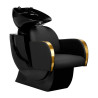 Gabbiano hairdressing wash unit Malaga gold and black
