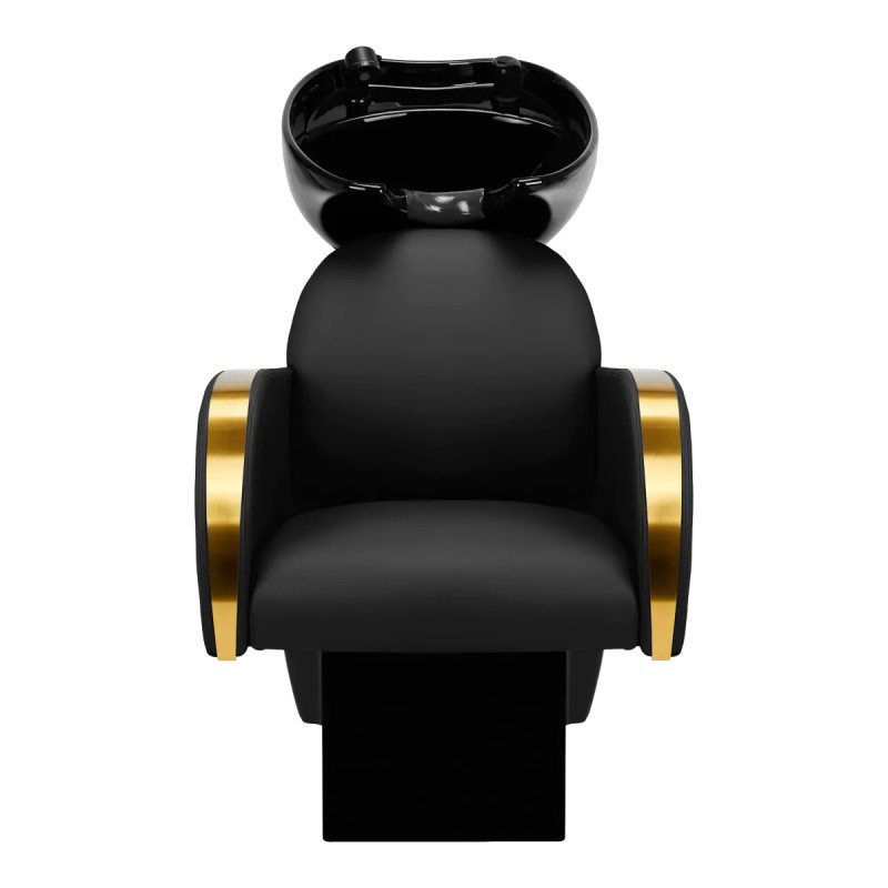 Gabbiano hairdressing wash unit Malaga gold and black