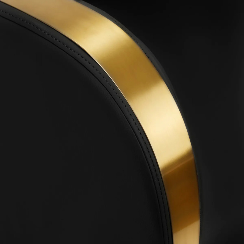 Gabbiano hairdressing wash unit Malaga gold and black