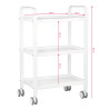 table - cosmetic trolley Hs09 white