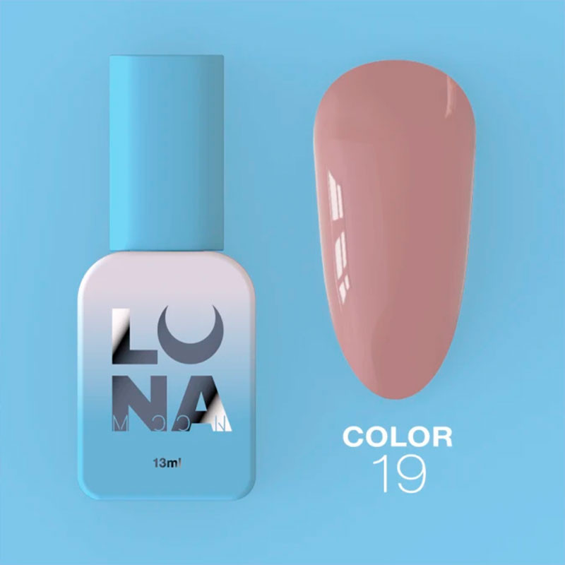 Colored gel polish Lunamoon Nr 19 - 13 ml