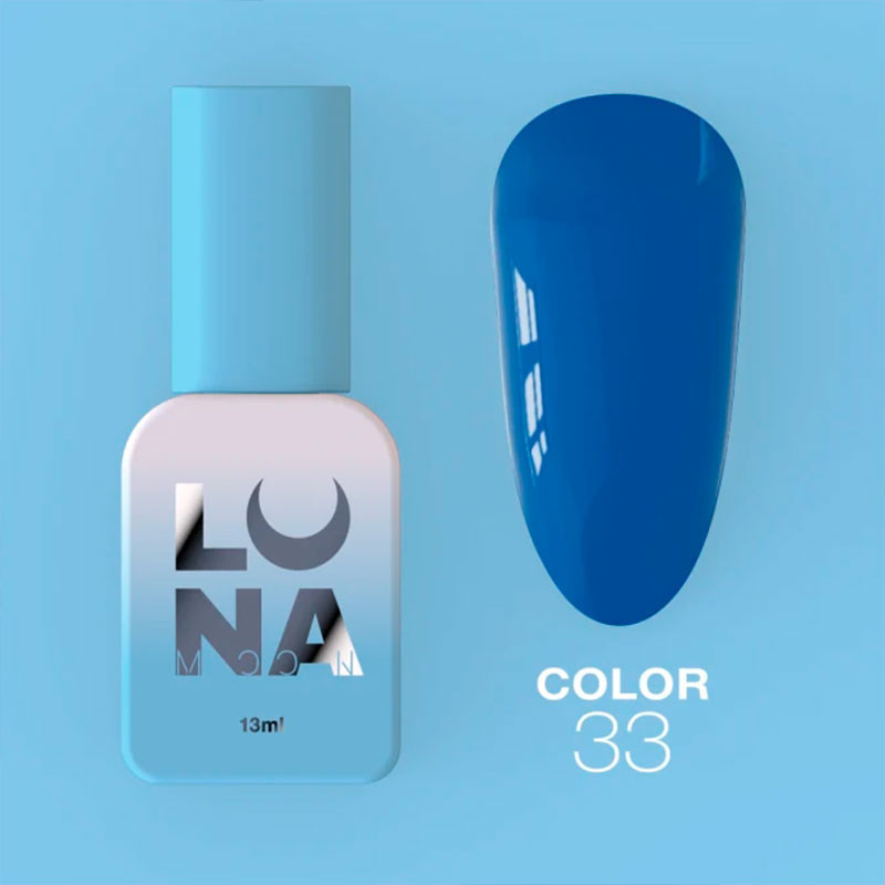 Colored gel polish Lunamoon Nr 33 - 13 ml