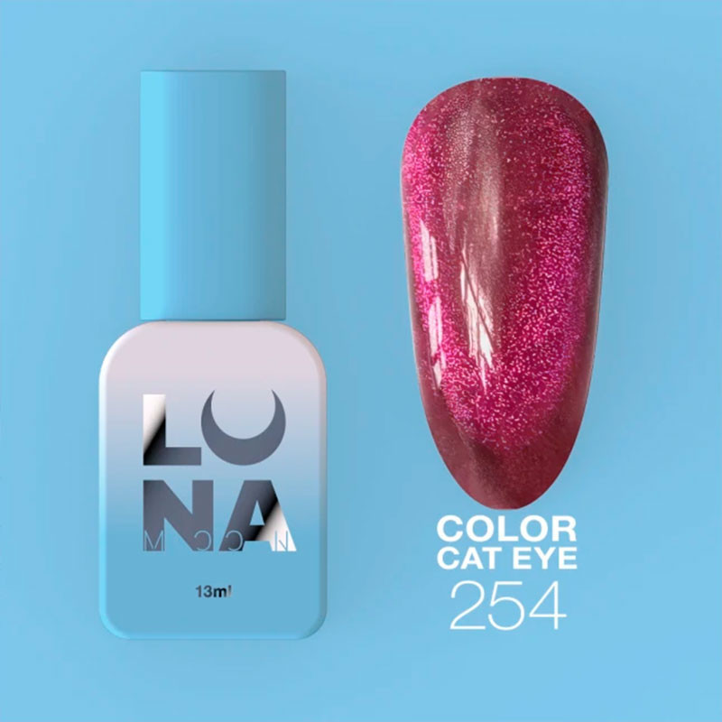 Colored gel polish Lunamoon Cat Eye Nr 254 - 13 ml