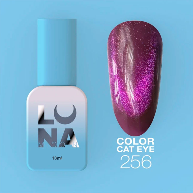 Colored gel polish Lunamoon Cat Eye Nr 256 - 13 ml