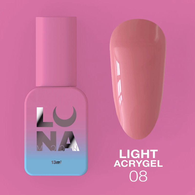 Lunamoon Liquid Gel Light Acrygel Nr 8 - 13ml