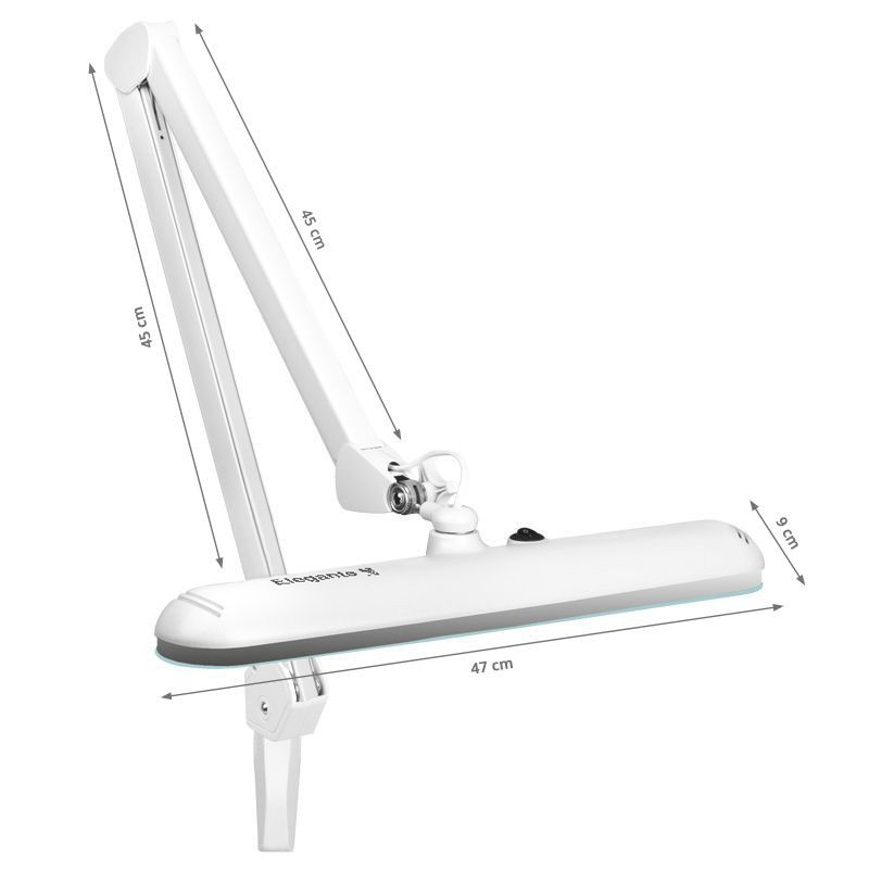Elegant LED workshop lamp 801st standard white vise