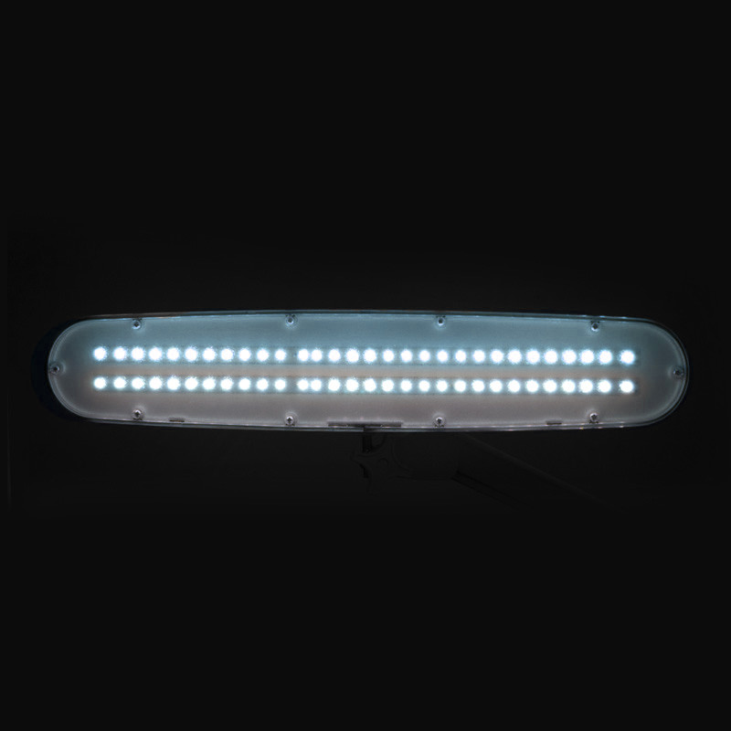 Elegant LED workshop lamp 801 l with a vice reg. white light intensity