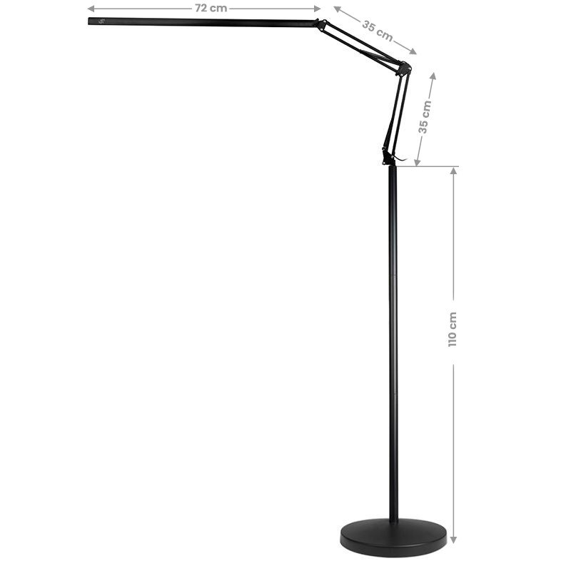 Treatment lamp led all4light lashes line 2 black with a tripod