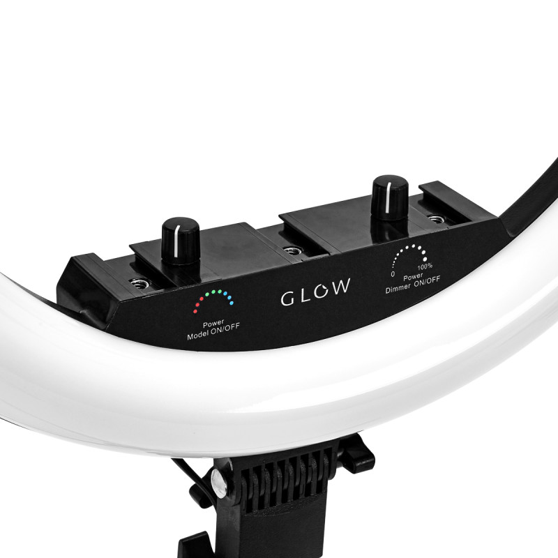 GLOW 18" bsc RGB ring lamp with 45W tripod