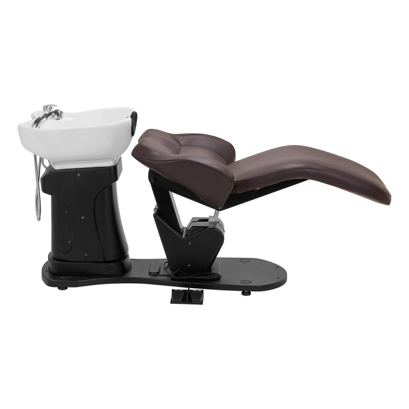 Gabbiano electric hairdressing wash unit TRYCHO brown