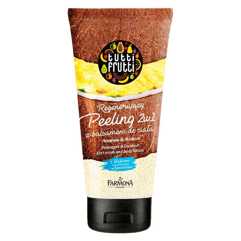 Peeling with body lotion Farmona Tutti Frutti - Pineapple & Coconut 210g