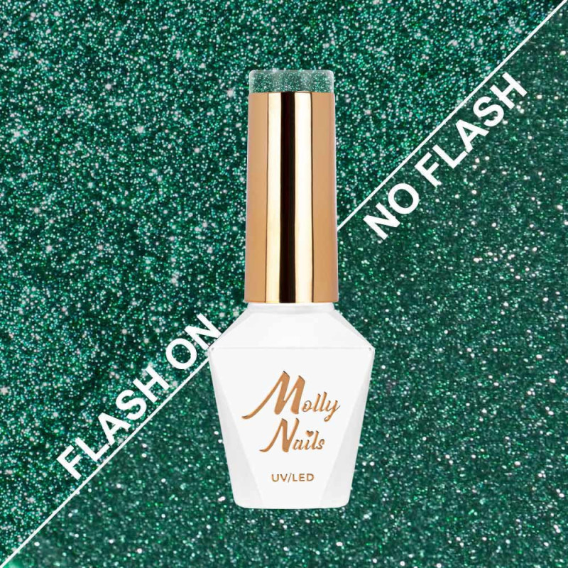 MollyLac Flashing Lights Metal Rain 8 ml Nr 612