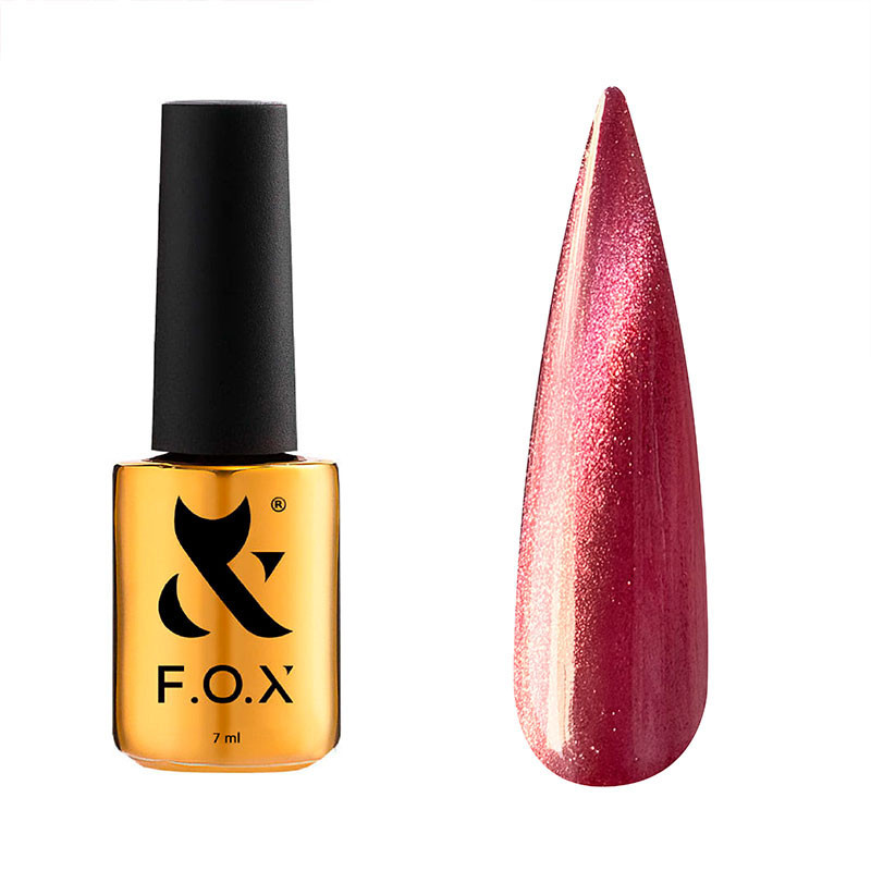 Color gel polish Cat Eye Red F.O.X - 7 ml