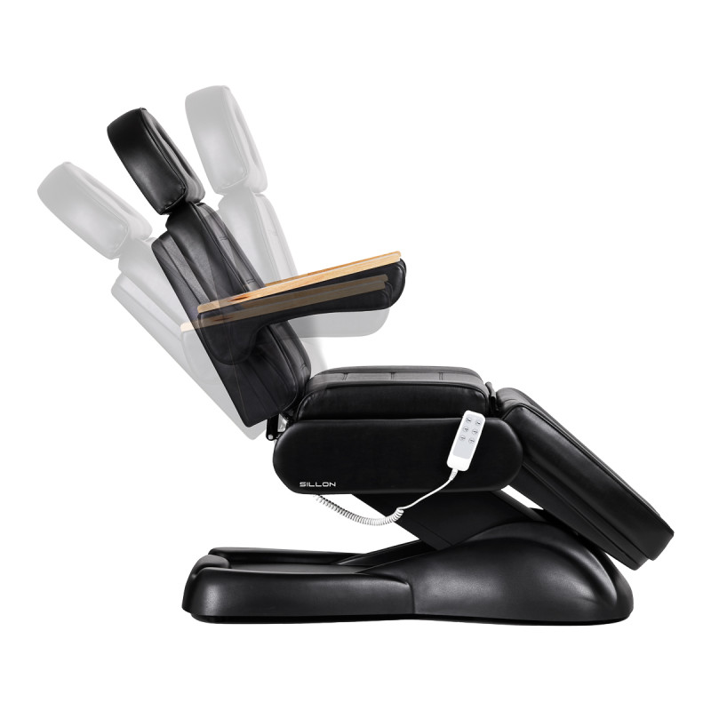 Electric cosmetic chair SILLON Lux 273B 3 actuators black