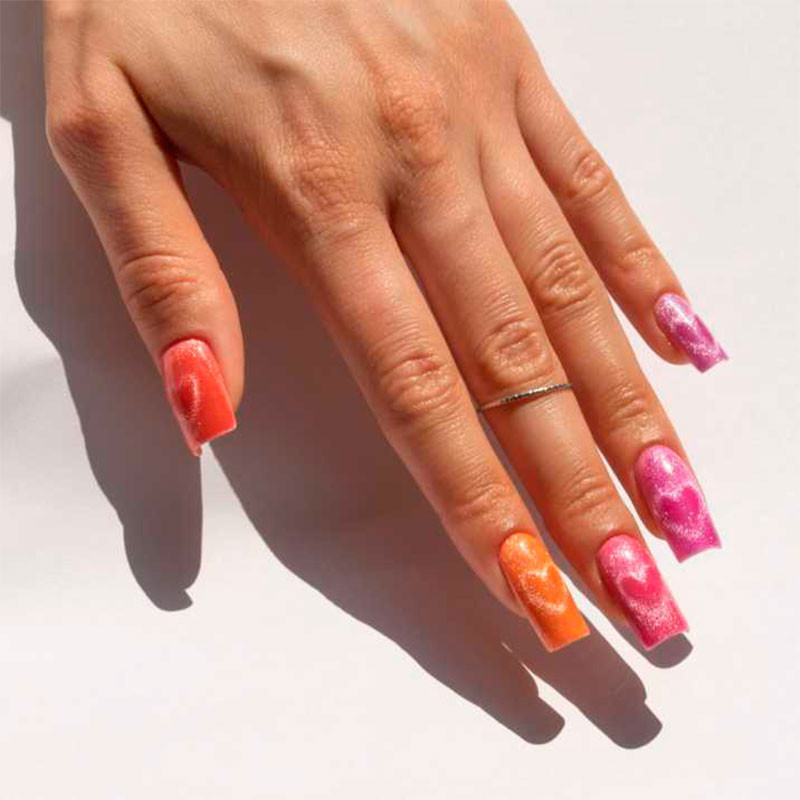 Color Gel Polish Molly Nails Neon Flash Cat Eye 170 - 8 g