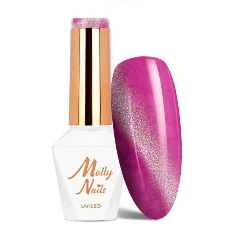 Color Gel Polish Molly Nails Neon Flash Cat Eye 174 - 8 g
