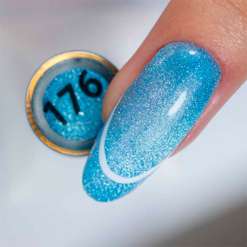 Color Gel Polish Molly Nails Neon Flash Cat Eye 176 - 8 g