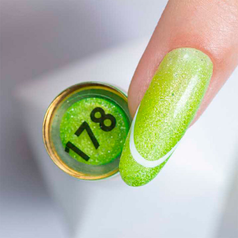 Color Gel Polish Molly Nails Neon Flash Cat Eye 178 - 8 g
