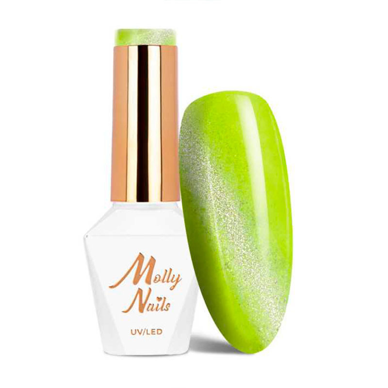 Color Gel Polish Molly Nails Neon Flash Cat Eye 178 - 8 g