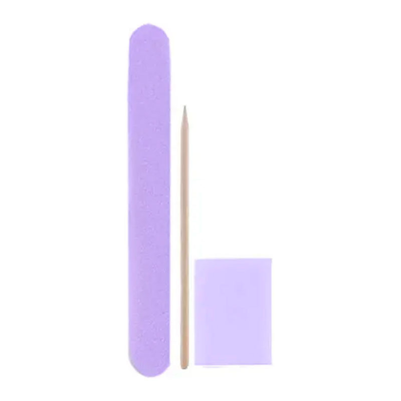 Одноразовый набор -  DNKa Manicure set - пилка, баф, апельсинова паличка