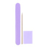 Одноразовый набор -  DNKa Manicure set - пилка, баф, апельсинова паличка