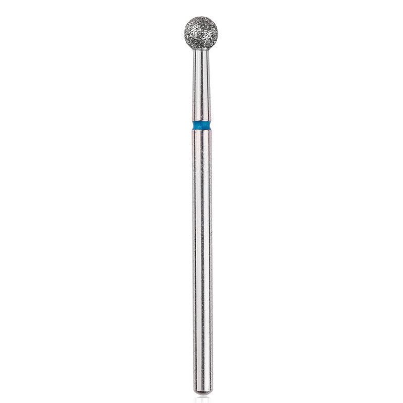 Diamond nail drill bit, “ball”, blue, diameter 4,0 mm HEAD