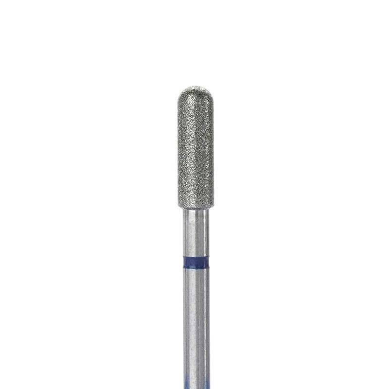 Diamond drill bits for manicure "Cylinder" - Orange Beauty Tools - Blue - 3.0 mm